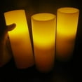 thumbnail image 1 of Flameless LED Pillar Candles - 8 Inch Battery Operated LED Candles (Set of 3), 1 of 4