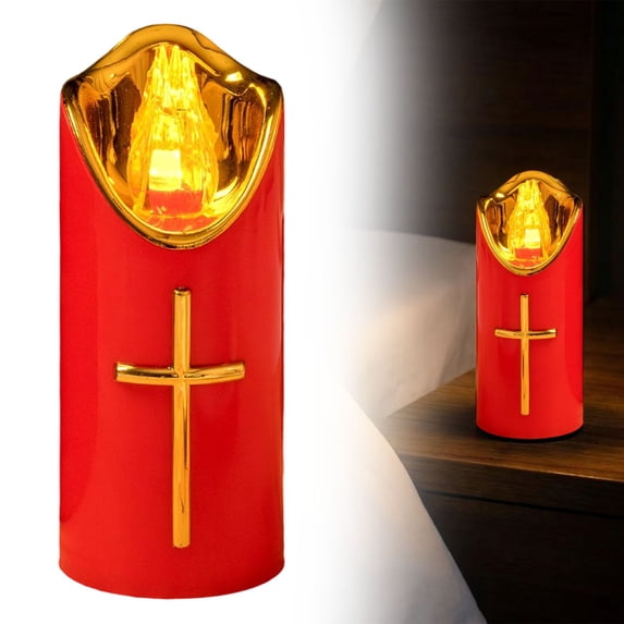 Flameless LED Pillar Candles With Gold Decoration Suitable For Holidays Weddings Parties And Home Decor, B