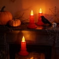 thumbnail image 1 of DZQMTKX Flameless Led Candles, Battery Operated Tabletop Led Candle Decor with Flickering Flame, Holiday Ambiance Lighting for Halloween Thanksgiving Christmas Centerpiece, 1 of 6