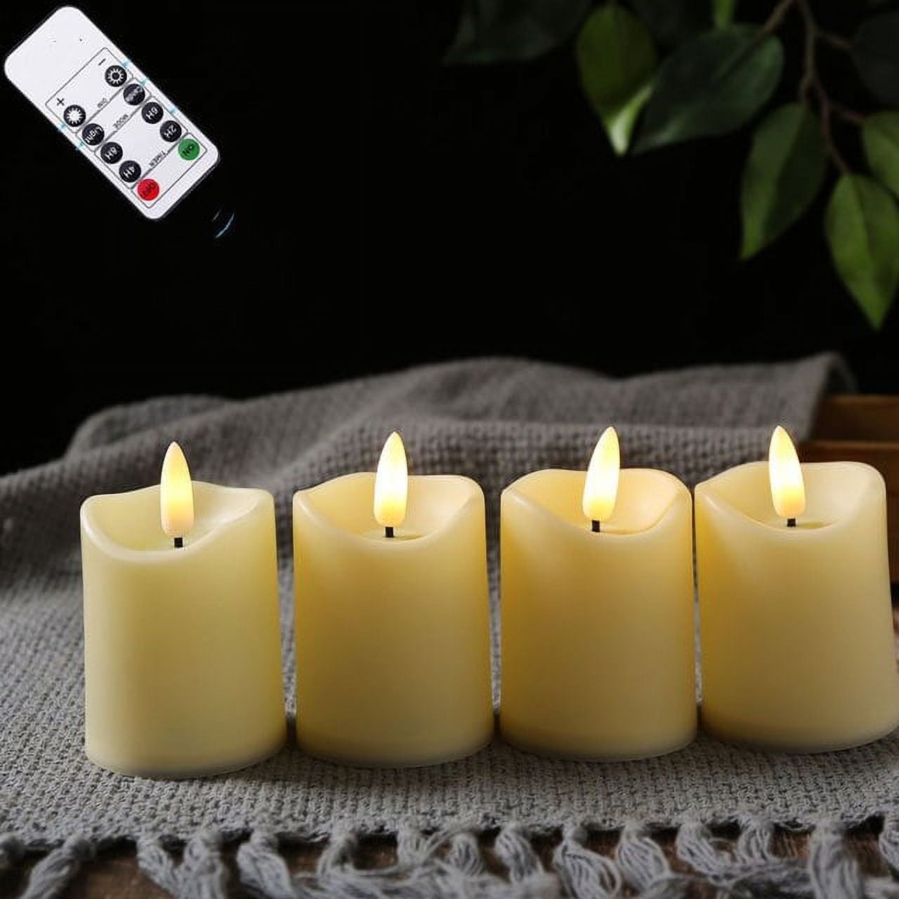 Flameless Light Personalized With Candles Pack Candles Control battery