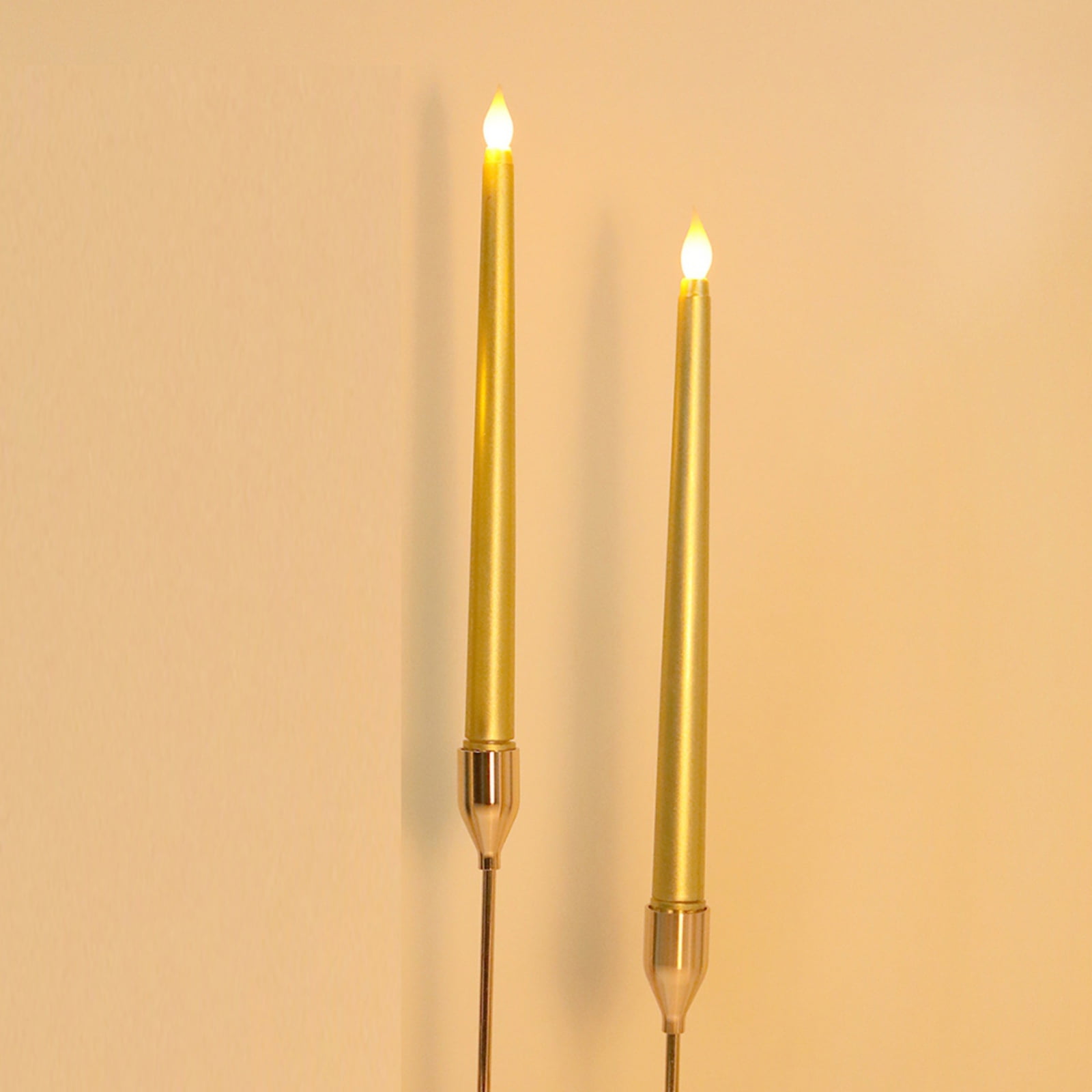 Flameless Taper Candles 11 Inch LED Candlesticks, Realistic 3D Flame