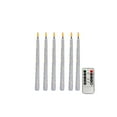 thumbnail image 1 of Flameless Taper Candles with Remote and String Lights, Ivory Real Wax Taper Candles Battery Operated, LED Flameless Battery Candlesticks for Home Holiday Decor(Set of 6),White, 1 of 6