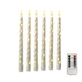 thumbnail image 1 of Flameless Taper Candles with Remote and String Lights, Taper Candles Battery Operated, for Home Holiday Decor 6 Pcs White, 1 of 6