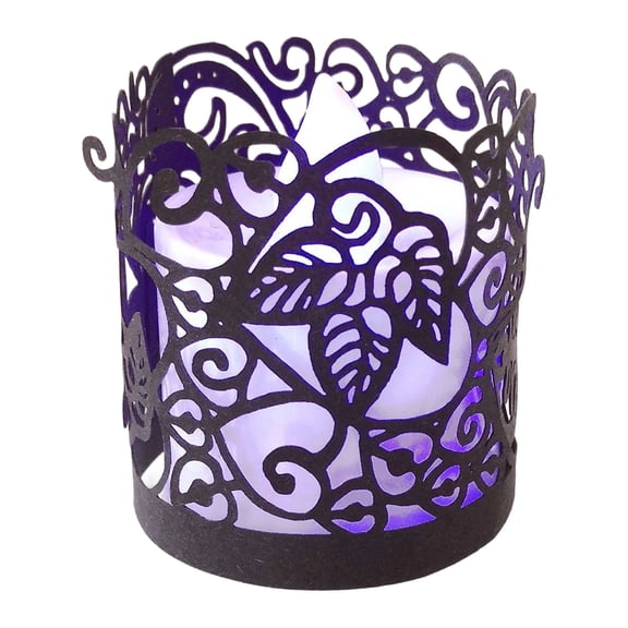 Flameless Tea Light Candle Holders, Battery Operated LED Decorative Candles with Openwork Lampshade for Festival, Birthday, Wedding, and Table Centerpiece Decor