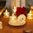 thumbnail image 1 of Flameless Tea Lights - Battery Operated Crystal LED Tealight & Votive Electric Fake Candles for Decoration Lights Birthday Gift Ambient Lights, 1 of 8