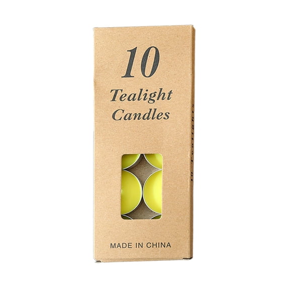Flameless Tealight Candles, 10Pcs/Set Mini Tea Candles, Mini Candle with Cotton Wick, Paraffin Pressed Wax, Home Decor & Party Candles, Versatile Tealights for Wedding Centerpiece Decoration