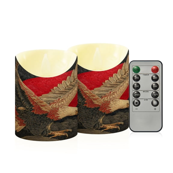Flameless Themed LED Candles Decorative With Dawn’s Ember Pattern