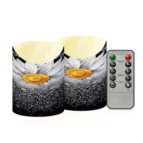 Flameless Themed LED Candles Decorative With Whispers Of Wisdom Pattern