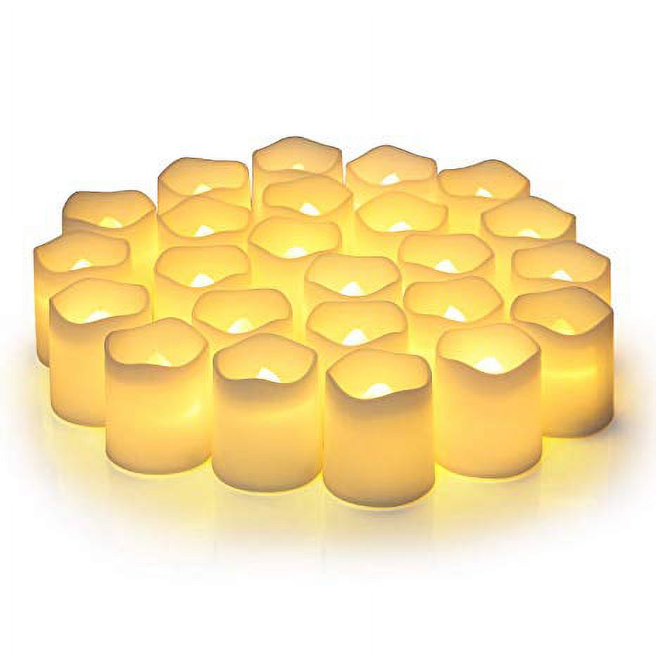 SHYMERY Flameless Votive Candles,Flameless Flickering Electric Fake