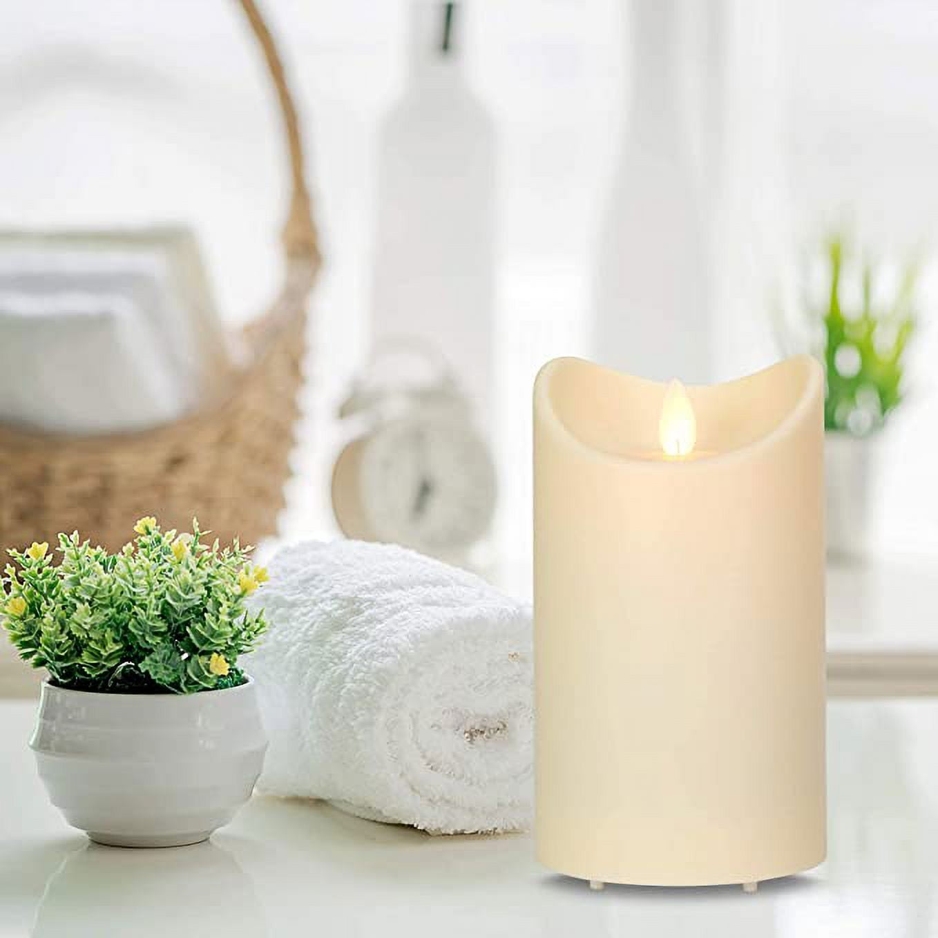 Flamelike candles Waterproof Flameless Candle (3.5 x 5 Inch) LED