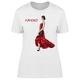 thumbnail image 1 of Flamenco Dancer Drawing T-Shirt Women -Image by Shutterstock, Female Large, 1 of 2