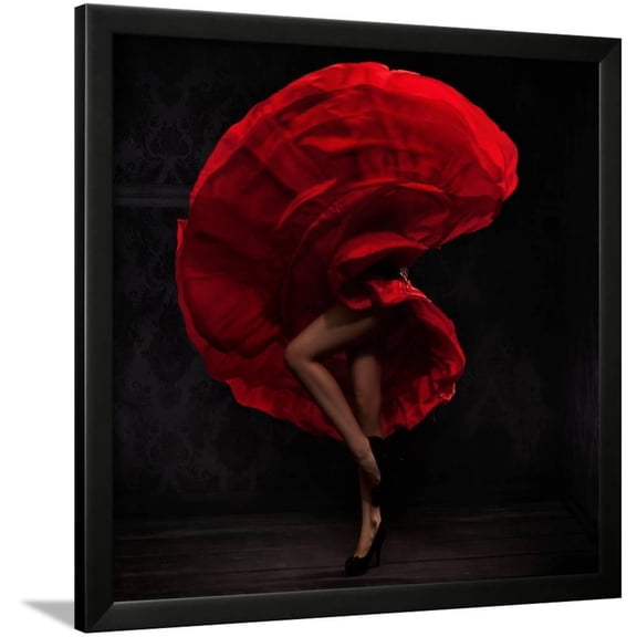 Flamenco Dancer, Figurative Framed Art Print Wall Art by conrado Sold by ArtCom