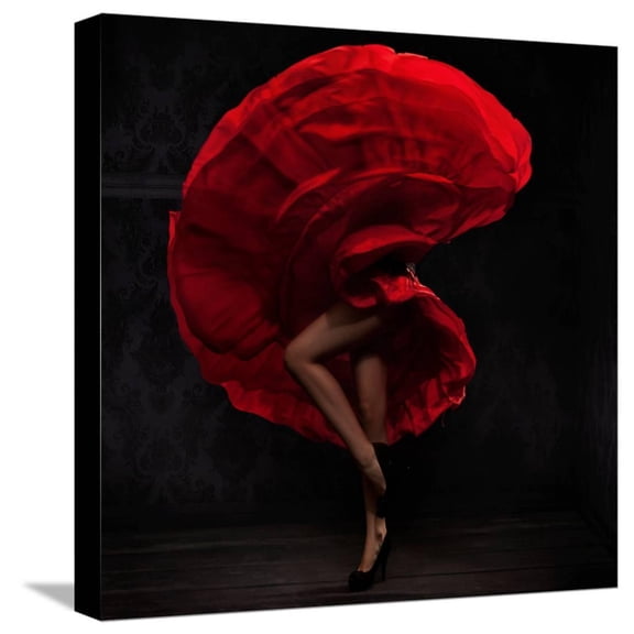 Flamenco Dancer, Figurative Stretched Canvas Wall Art by conrado Sold by ArtCom
