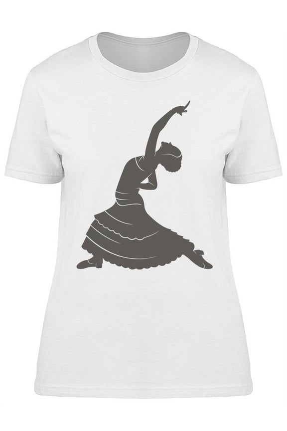 Flamenco Dancer Graphic T-Shirt Women -Image by Shutterstock, Female Large