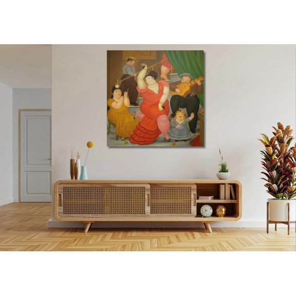 Flamenco Dancer Modern Wall Art for Dance Lovers, Unframed Canvas
