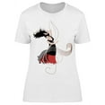 thumbnail image 1 of Flamenco Dancer Sketch T-Shirt Women -Image by Shutterstock, Female Medium, 1 of 2
