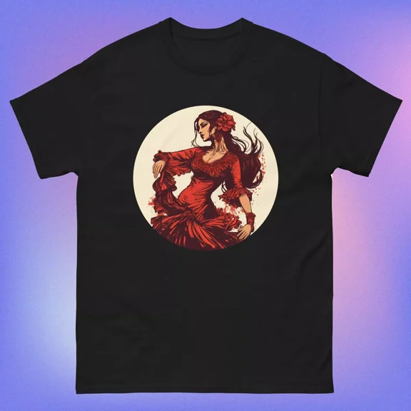 Flamenco Dancing Lady B - Unisex Short Sleeve T-Shirt | eBay