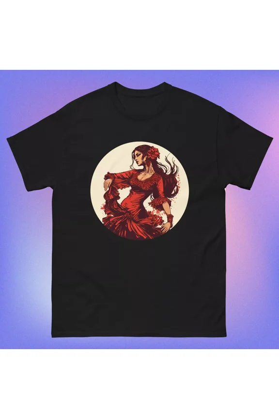 Flamenco Dancing Lady B - Unisex Short Sleeve T-Shirt | eBay
