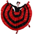 thumbnail image 1 of Flamenco Dancing Skirt Adults Spanish Dancer Ballroom Paso Doble Carnival, 1 of 5