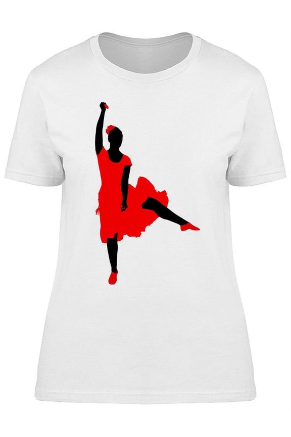 Flamenco Traditional Dancer  T-Shirt Women -Image by Shutterstock, Female Large
