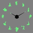 thumbnail image 1 of Flamenco dancer silhouette DIY creative Different Luminous Frameless Wall Clock Home Dance Decor Modern gifts - 47 inch, 1 of 6