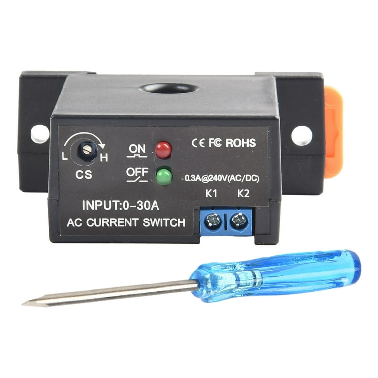 Sensor Switch Current Sensing Relay AC Cuent Sensing Switch, Adjustable ...