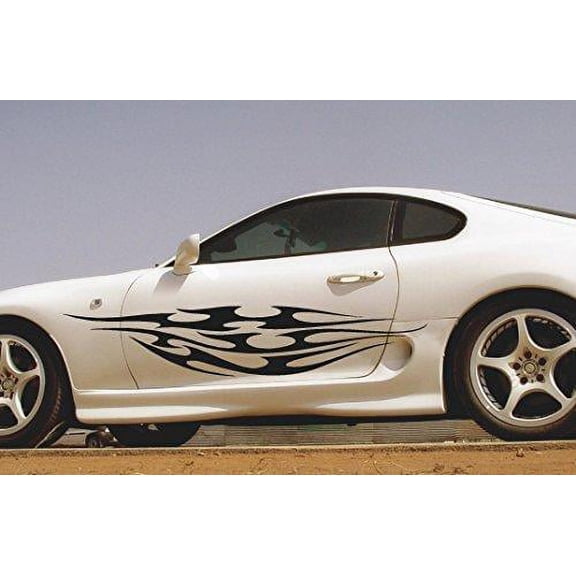 Flames Auto Truck Dune Buggy ATV Decals Stickers Set