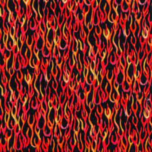 Flames Calico Cotton Fabric