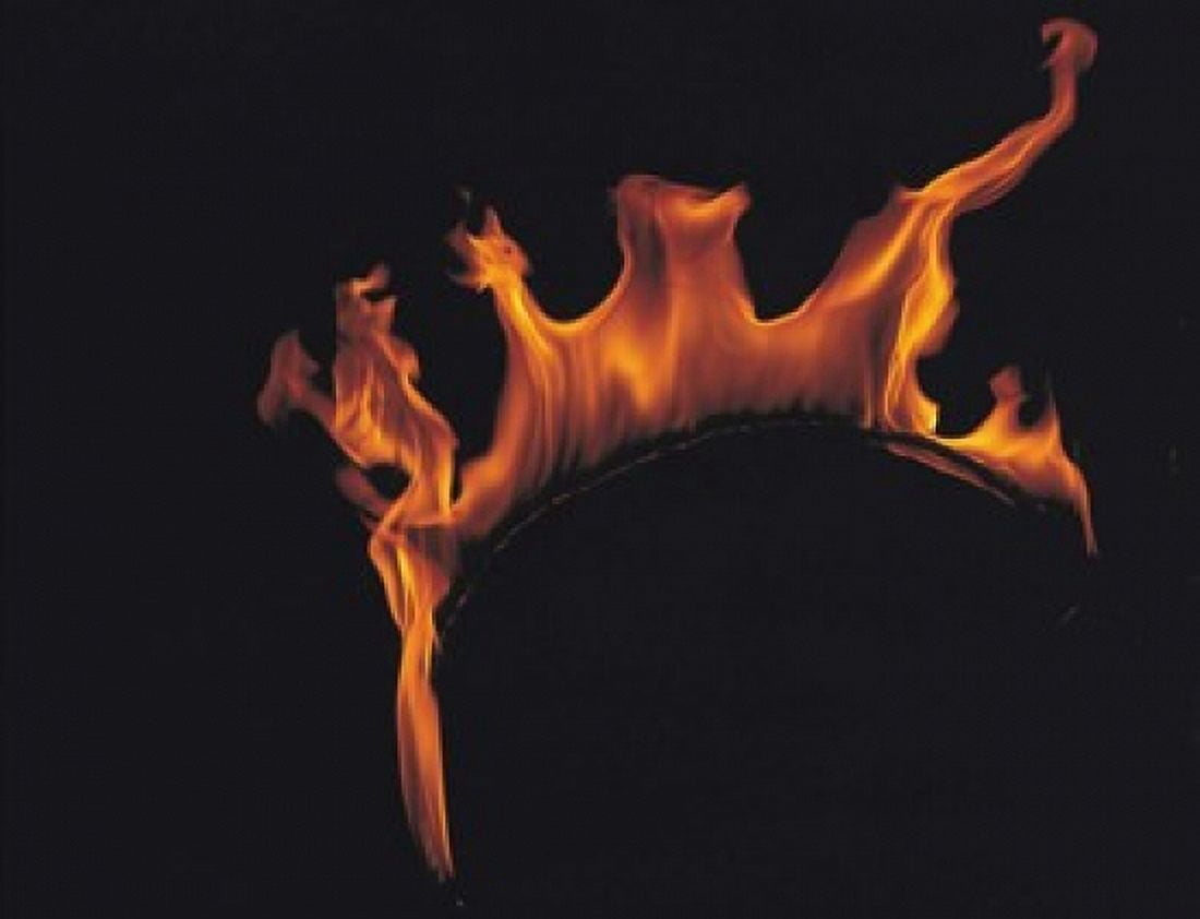 Flames Canvas Art - Panoramic Images (16 x 13)