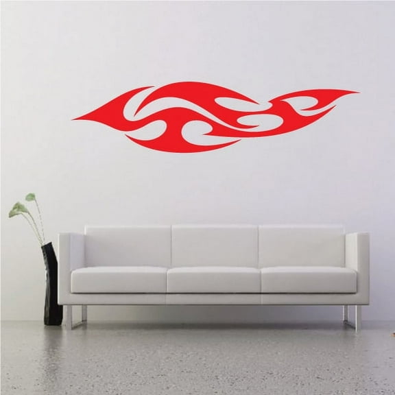 Flames Decal - Vinyl Decal - Car Decal - Wall Decal - 082 - 36 Inches