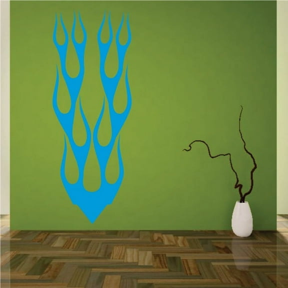 Flames Decal - Vinyl Decal - Car Decal - Wall Decal - 119 - 36 Inches