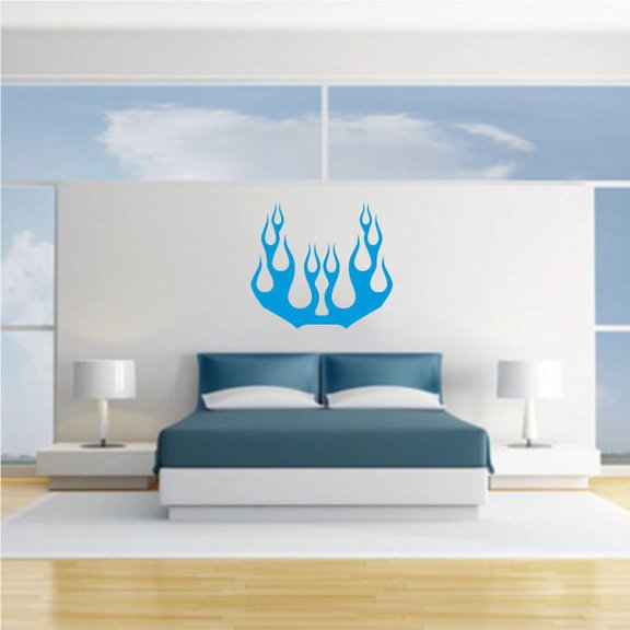 Flames Decal - Vinyl Decal - Car Decal - Wall Decal - 157 - 36 Inches