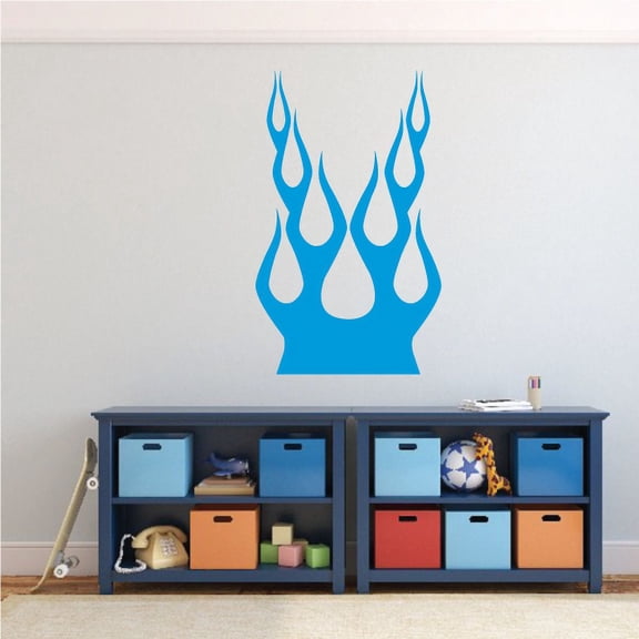 Flames Decal - Vinyl Decal - Car Decal - Wall Decal - 225 - 36 Inches