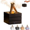 thumbnail image 1 of Flames Humidifier Essential Oil Diffuser, Aromatherapy Diffusers with 7 Colors Light & Remote, 280ml Bonfire Flame Humidifier Diffusers for Bedroom,Office,Home, Auto Shut-Off, Night Light, 1 of 8