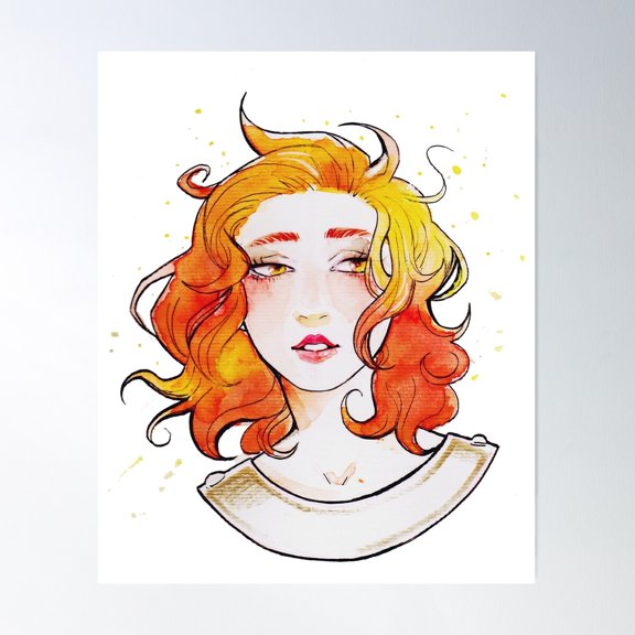 Flames Poster Wall Art, Modern Wall Decor For Living Room Bedroom, 24x36 UNFRAMED