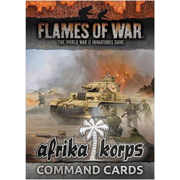 Battlefront Flames of War Mid War Afrika Korps Command Cards FW242C