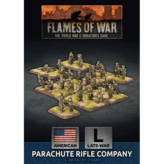 Flames of War Late War American Parachute Rifle Company (Plastic) UBX64
