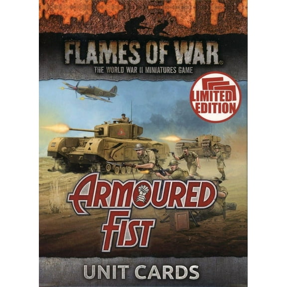 Flames of War British Armoured Fist Unit Cards FW245U