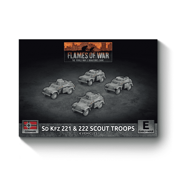 Flames of War Early-War German SdKfz 221 & 222 Scout Troops