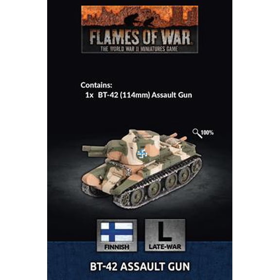 Battlefront Miniatures Flames of War Finnish BT-42 Tank FOW FI010