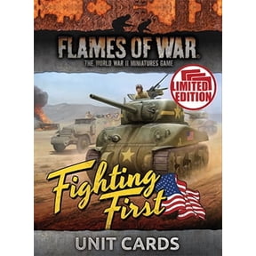 Battlefront Flames of War FW243U Mid War United States Fighting First Unit Cards