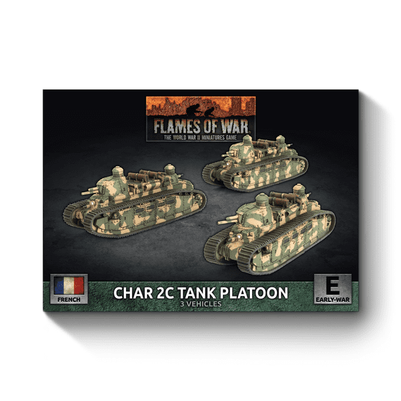 Flames of War: French: Char 2C Tank Platoon (x3)