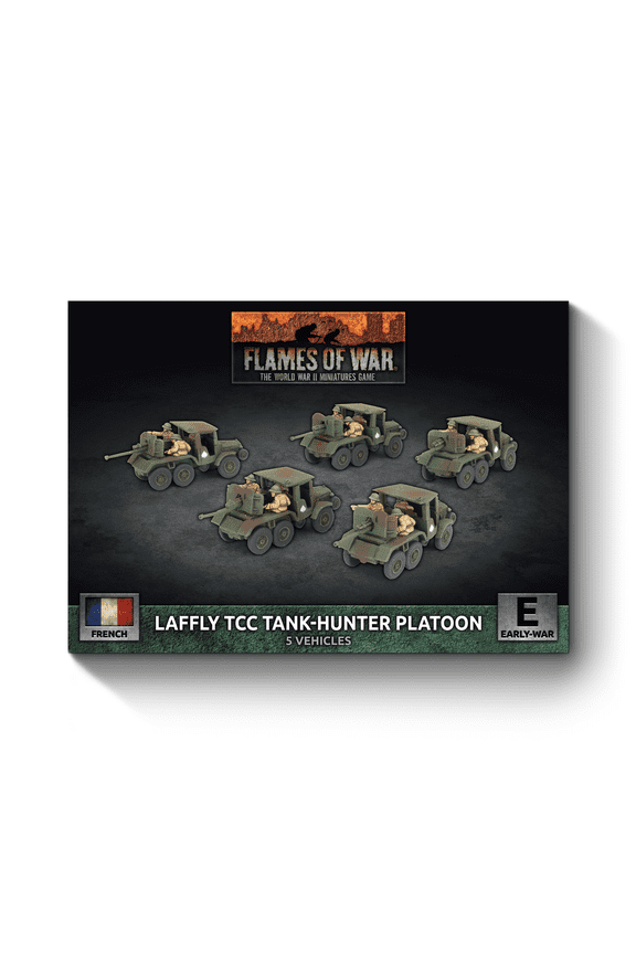 Flames of War: French: Laffly W15 TCC SP Anti-Tank Platoon (x5)