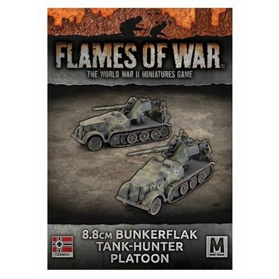 Flames of War: German 8.8cm Bunkerflak Tank-Hunter Platoon (Mid-War)