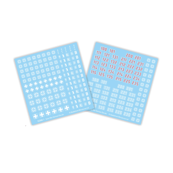 Flames of War: German Early War Decals