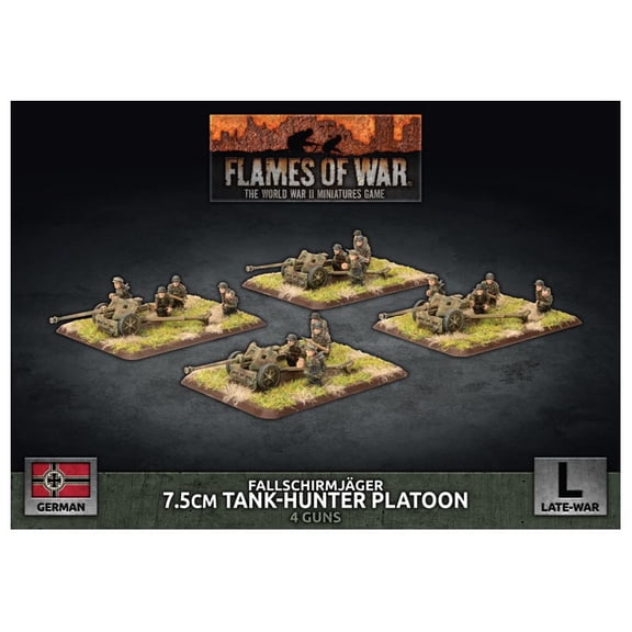 Flames of War: German Fallschirmjäger 7.5cm Tank Hunter Platoon (Late-War)