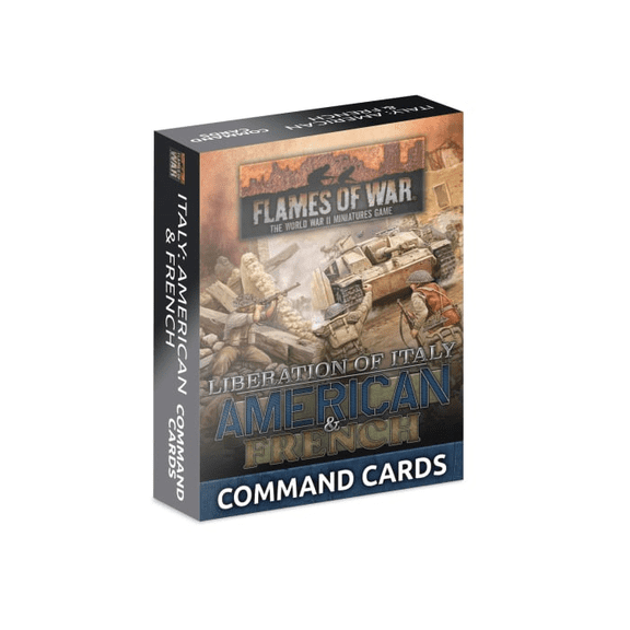 Flames of War: Liberation of Italy: American & French Command Cards
