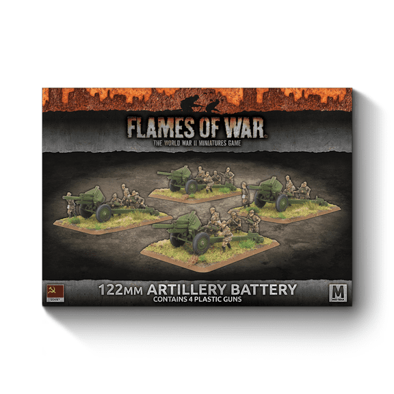 Flames of War Mid-War Soviet 122mm Artillery Battery - SBX49
