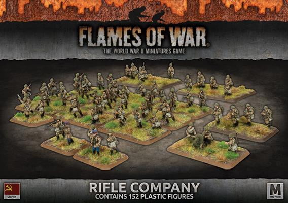 Flames of War Soviet Rifle Company SBX50 152 Plastic Russians Battlefront