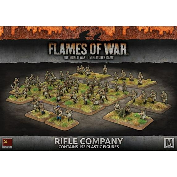 Flames of War Soviet Rifle Company SBX50 152 Plastic Russians Battlefront